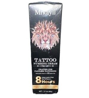 Mrkayll Maximum Strength Tattoo Painless Cream 8 Hours 2.1 oz